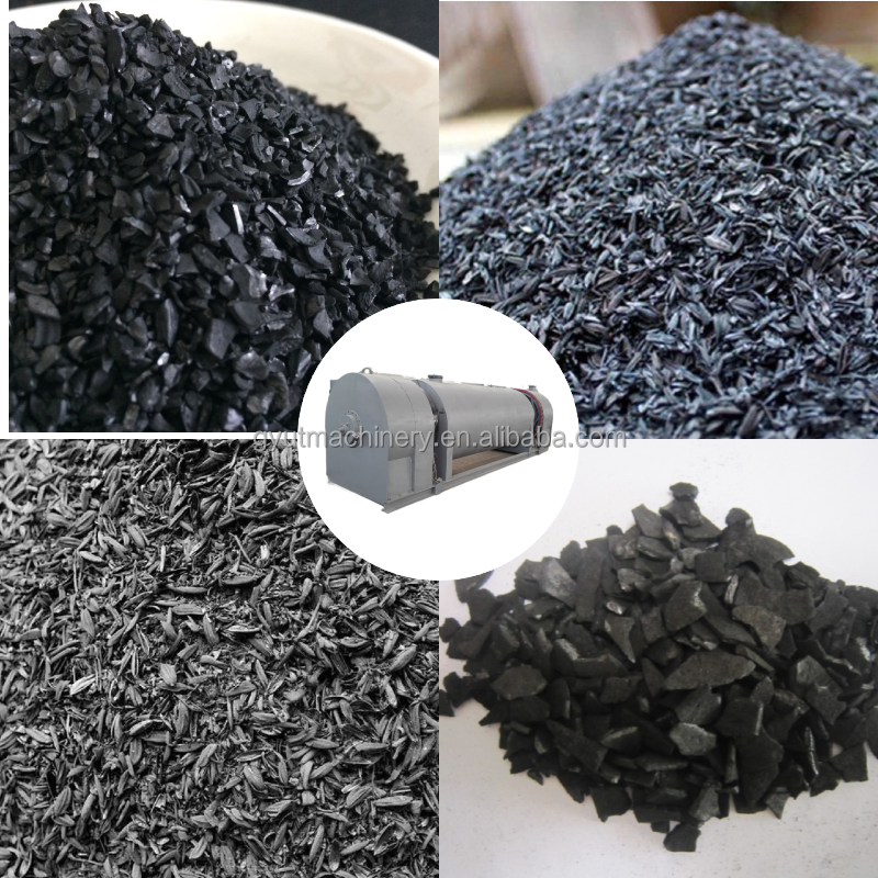 Continuous Charcoal Production from Coconut Shell with Wood Sawdust Pyrolysis Furnace