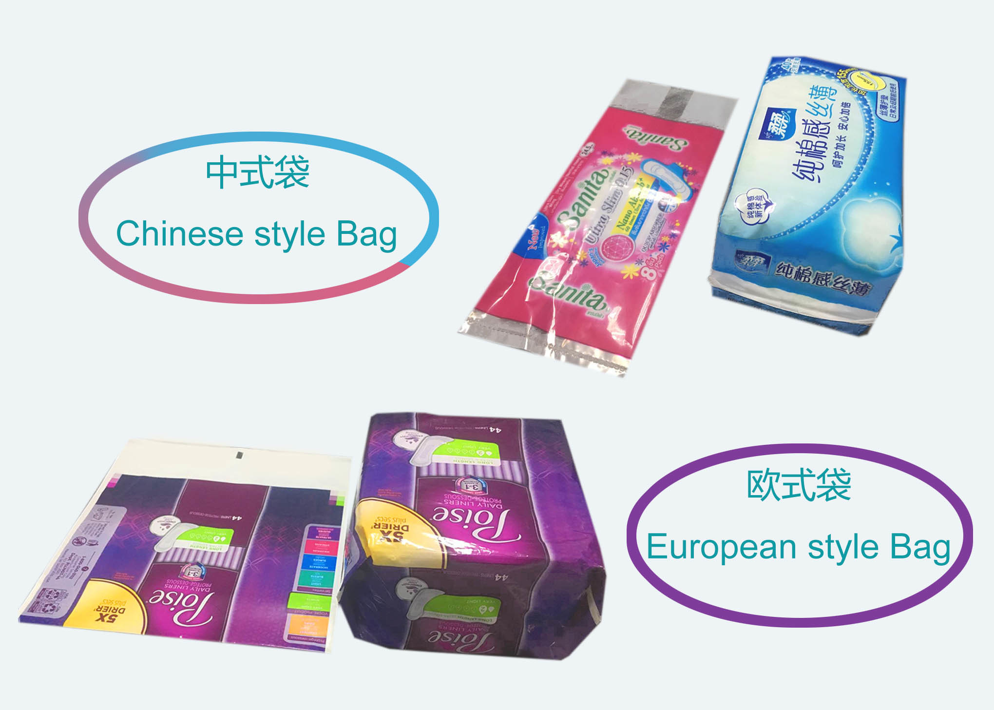 Semi Auto HMI Touch Monitor Sanitary Napkin Sealing Machine