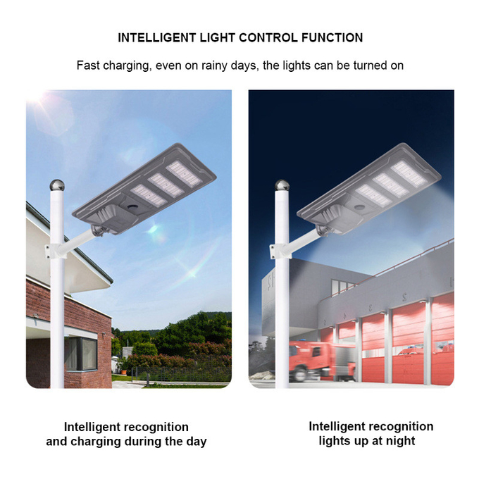 Smart 4000K 200w Solar Street Light Commercial LED Street Light Outdoor Waterproof