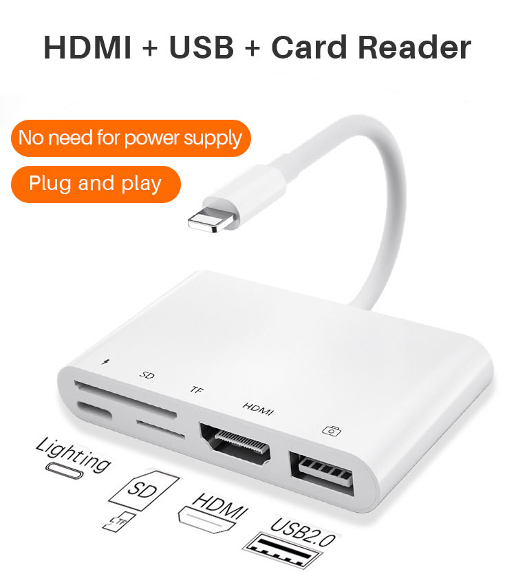 5 In 1 0.5M OEM USB OTG Cable Adapter Plug Playing