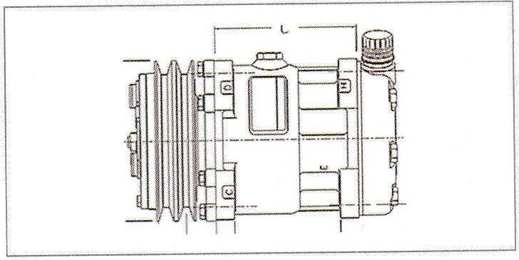 ALA22368 SANDEN A/C COMPRESSOR SANDEN 4433/4484 A/C COMPRESSOR EAR A/C COMPRESSOR