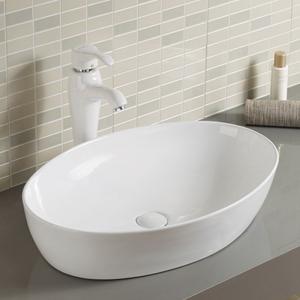 China High Density Counter Top Bathroom Sink 750mm 800mm White Heat Resistant wholesale