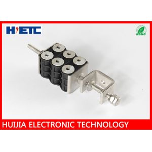 Telecom Tool Through Core Six Hole Coaxial Cable Clamps , 7/8 Coaxial Cable Loop Clamp