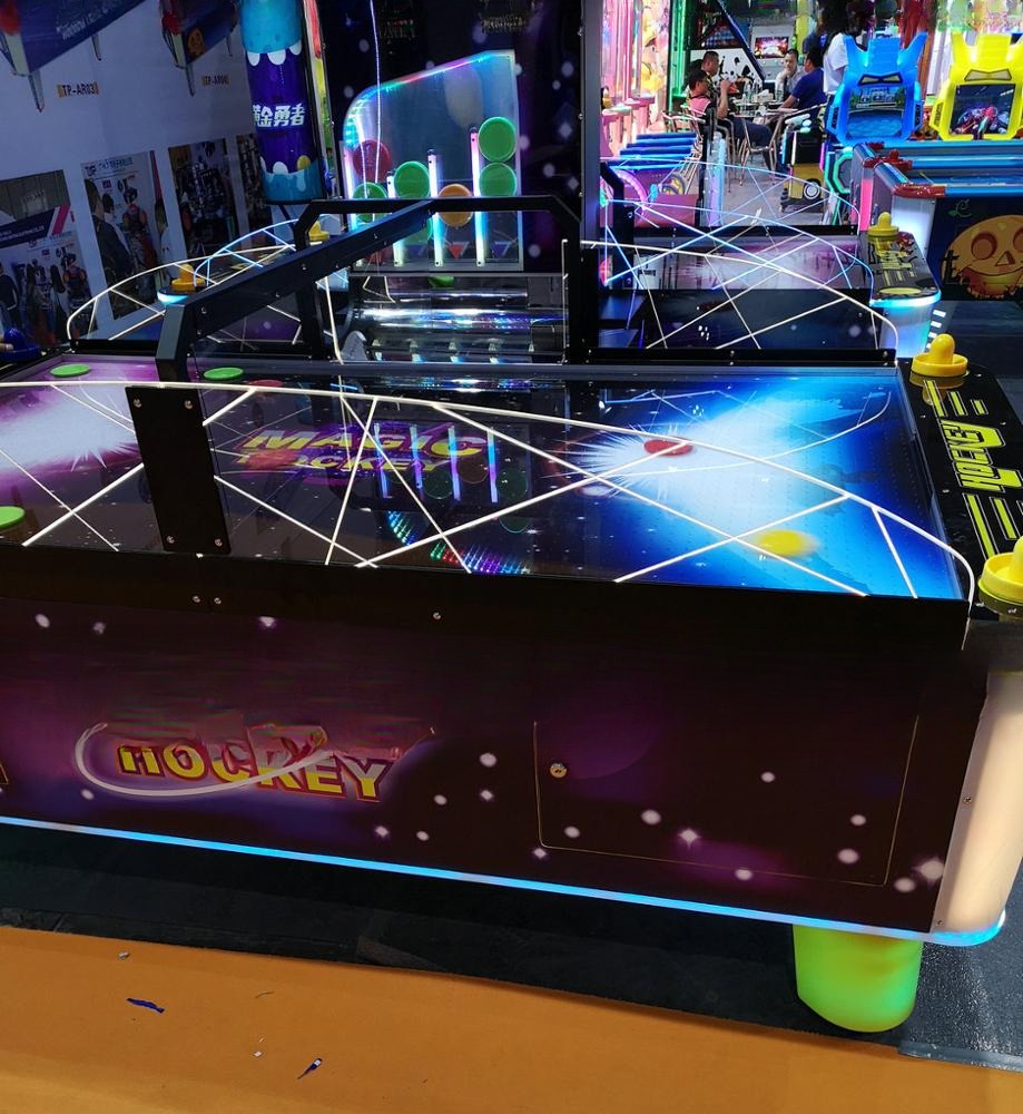 Coin Operated Lottery Game Machine Arcade Air Hockey Table Customized 220*140*170cm