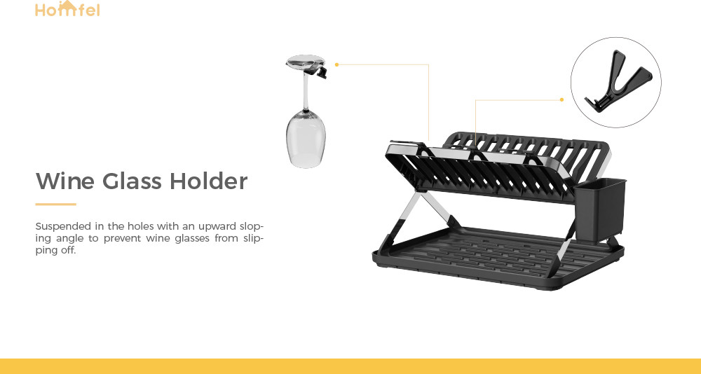 Foldable Stainless Steel Dish Rack For Rectangle Plates