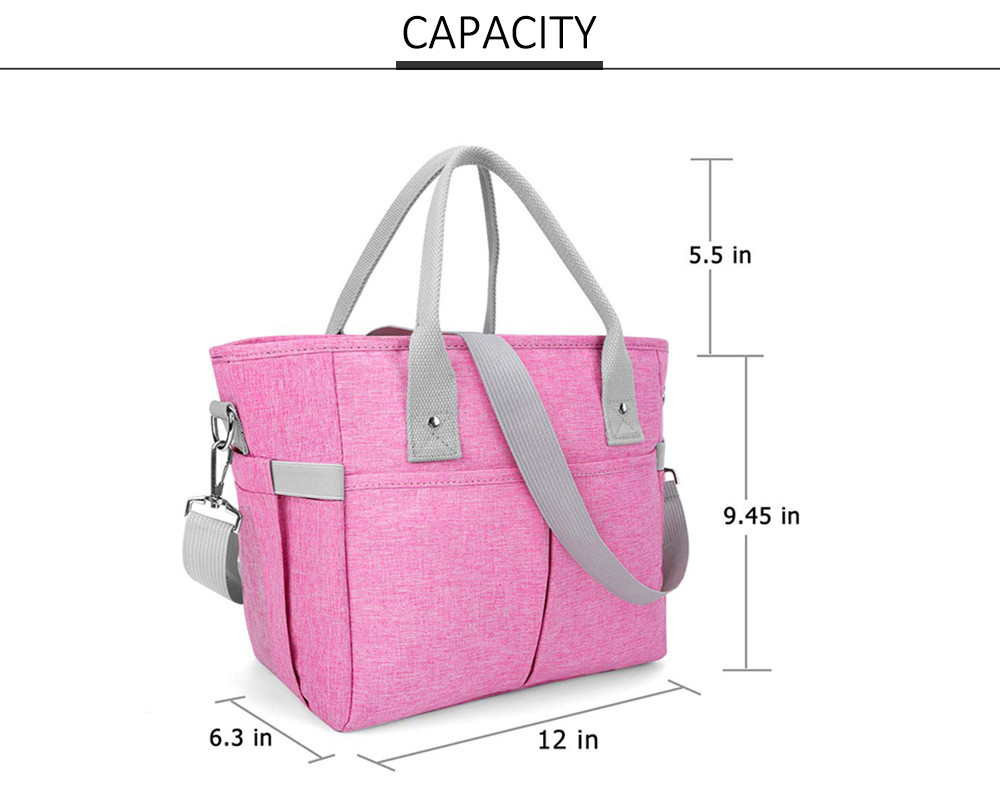 Multi-functional Reusable Lunch Box with Removable Shoulder Strap