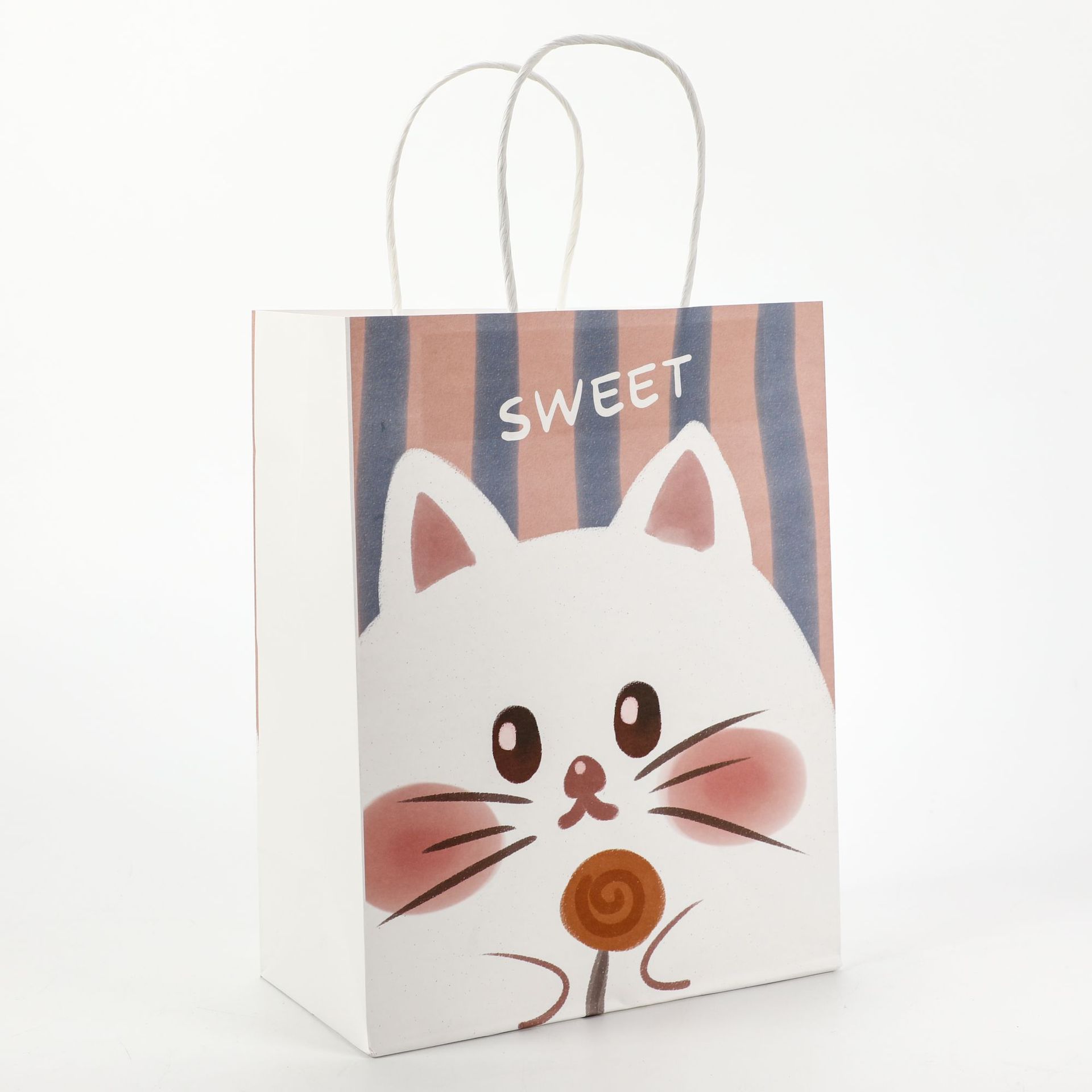 Reasonable Coffee Drink Takeout Twist Kraft Paper Bag Customized Logo Customized Size