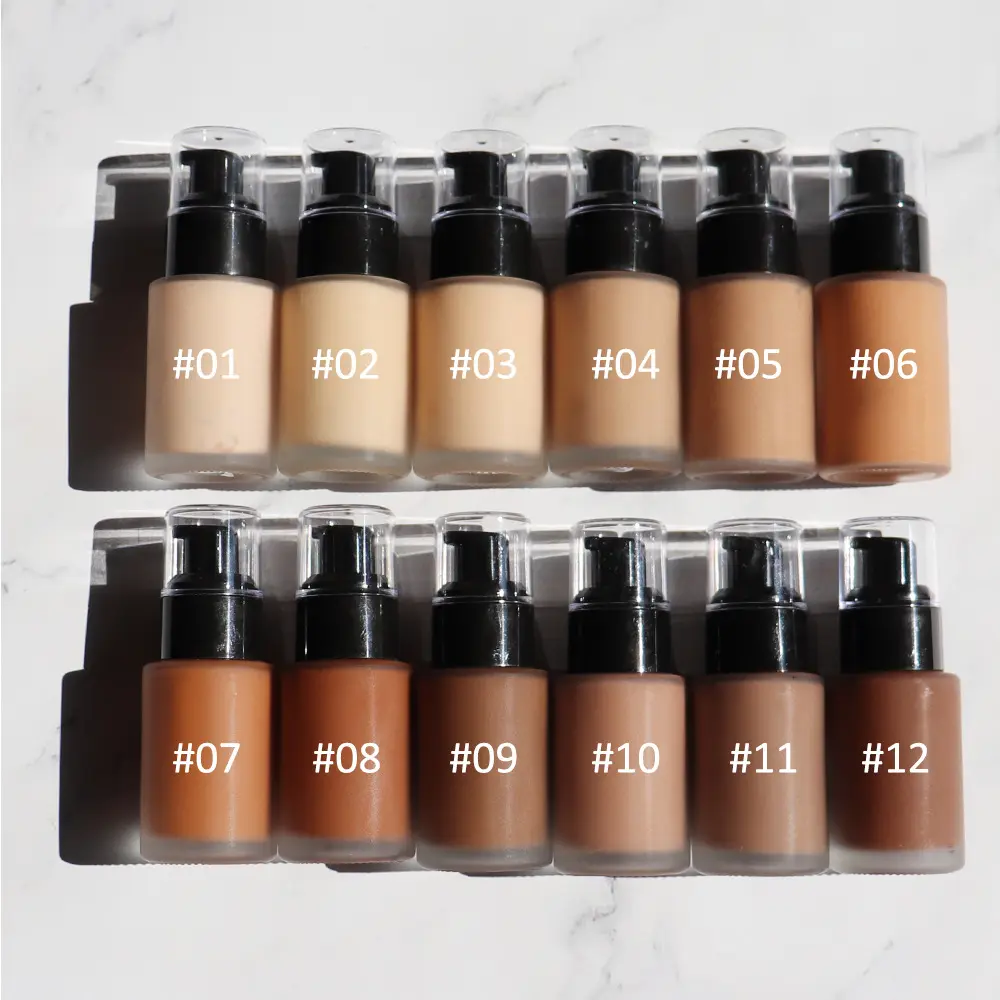 OEM / ODM Vegan Long Lasting Waterproof Face SPF30 Matte Liquid Makeup Concealer Foundation