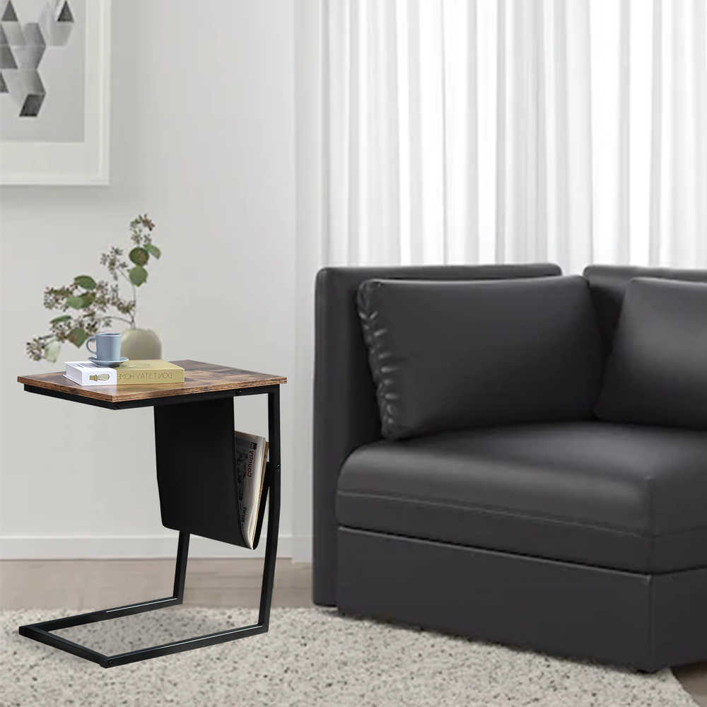 Industrial Style Mobile Tomile Livingroom End Table 13.45lbs