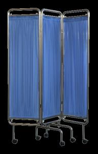 China Stainless Steel Hospital Folding Screen Removable Fabric With Wheels wholesale