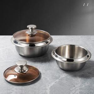 China Best Selling Kitchen Pots Multiple Sizes Food Grade 18/8 Stainless Steel Soup Stock Pot Rice Cooker Cooking Pot wholesale