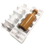 Biodegradable Recycled Paper Tray Bagasse Material Wine Bottle Inserts Molded