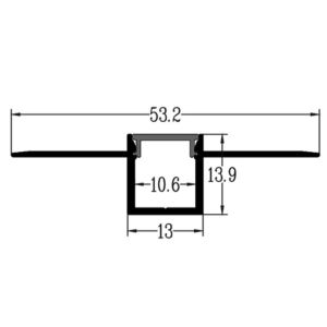 Office Decoration Aluminum LED Profiles