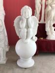 Outdoor garden marble stone statues park marble couple sculptures ,China stone