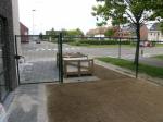 Construction Chain Link Fence, Chain Link Fence Top Barbed Wire