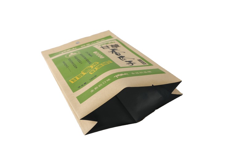 Recyclable Biodegradable Kraft Paper With Aluminum Layer Inside Stand