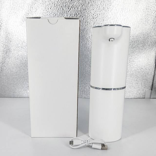 300ML White Sensor Soap Dispenser 800mAh Countertop Commercial Bathroom