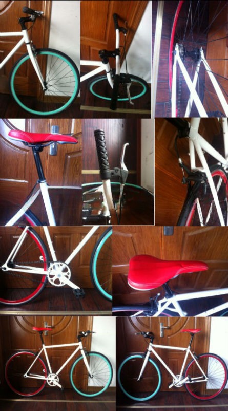 Lightweight Gloss Weight 13KG Frame argon welding 700C Purefix Bike