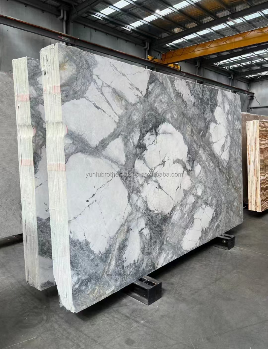 Modern Design Style Luxury Stone Snowy River Marble Slabs for Interior Design