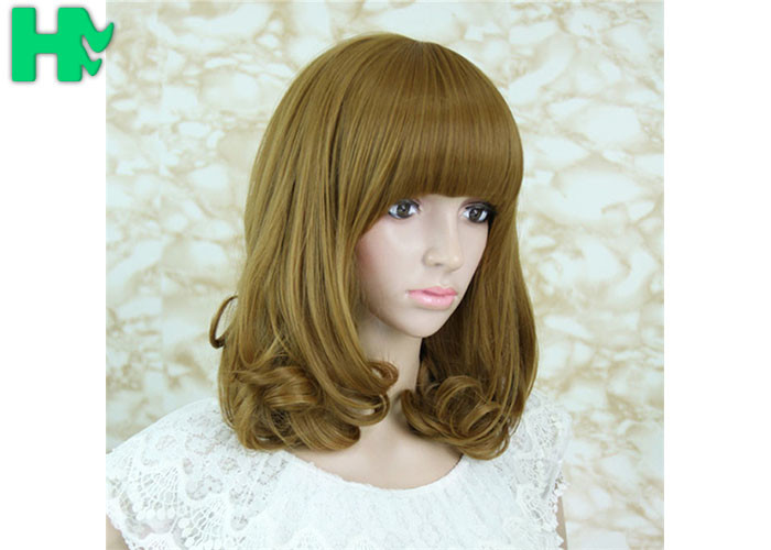 Short Wave Bob Hair Synthetic Hair Wigs Fiber Natural Look Wigs For Women