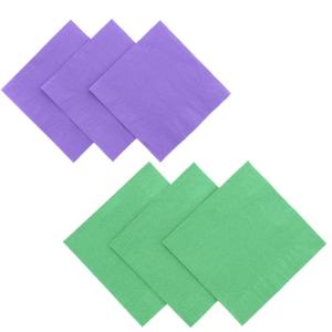 China 1/4 Folded 2Ply Lavender Color Paper Napkin Lunch Use Ouchame wholesale