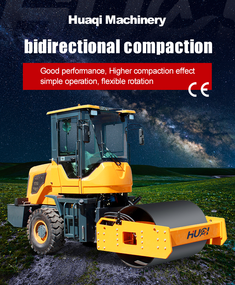 80KN Exciting Force Disc Air Cap Oil Brake Road Roller for Construction Engineering