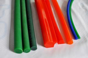 China PU Drive Rough Polyurethane Round Belt Green Color For Glass Industry wholesale