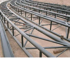 TUV Prefabricated Tubular Steel Truss 1-4m Length Customized For Pedestrian Bridge