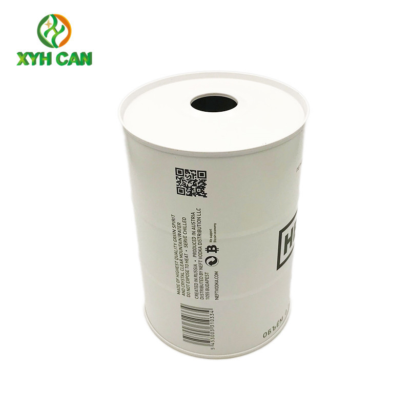 Food Grade CMYK Printing 300ml 73mm Vodka Round Tin Can