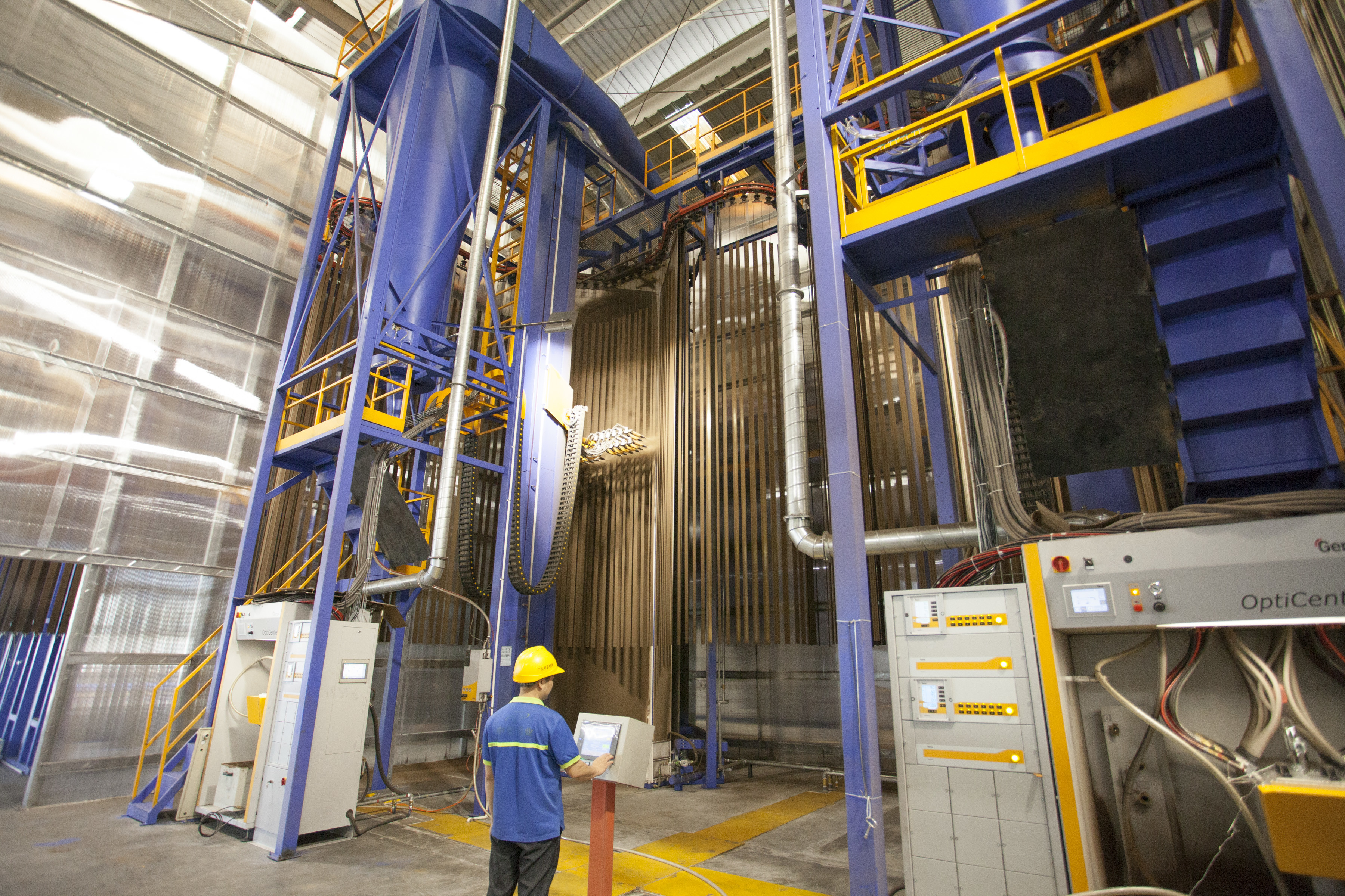Vertical extrusion Aluminium Profile Powder Coating Production Line