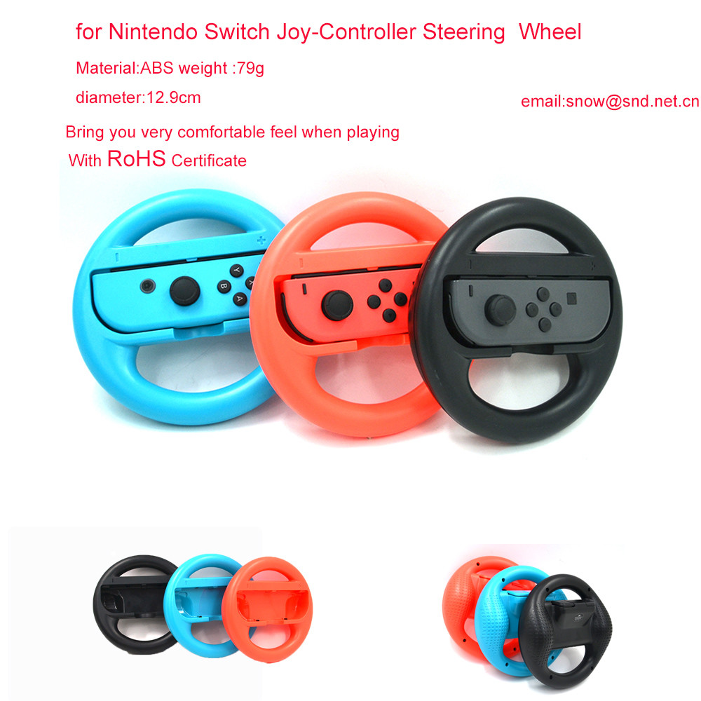 Steering Wheel For Nintendo Switch Newest Joy-Con Handle Holder Steering Wheel