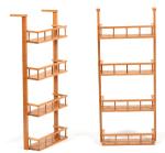 4 tier bamboo fridge storage rack