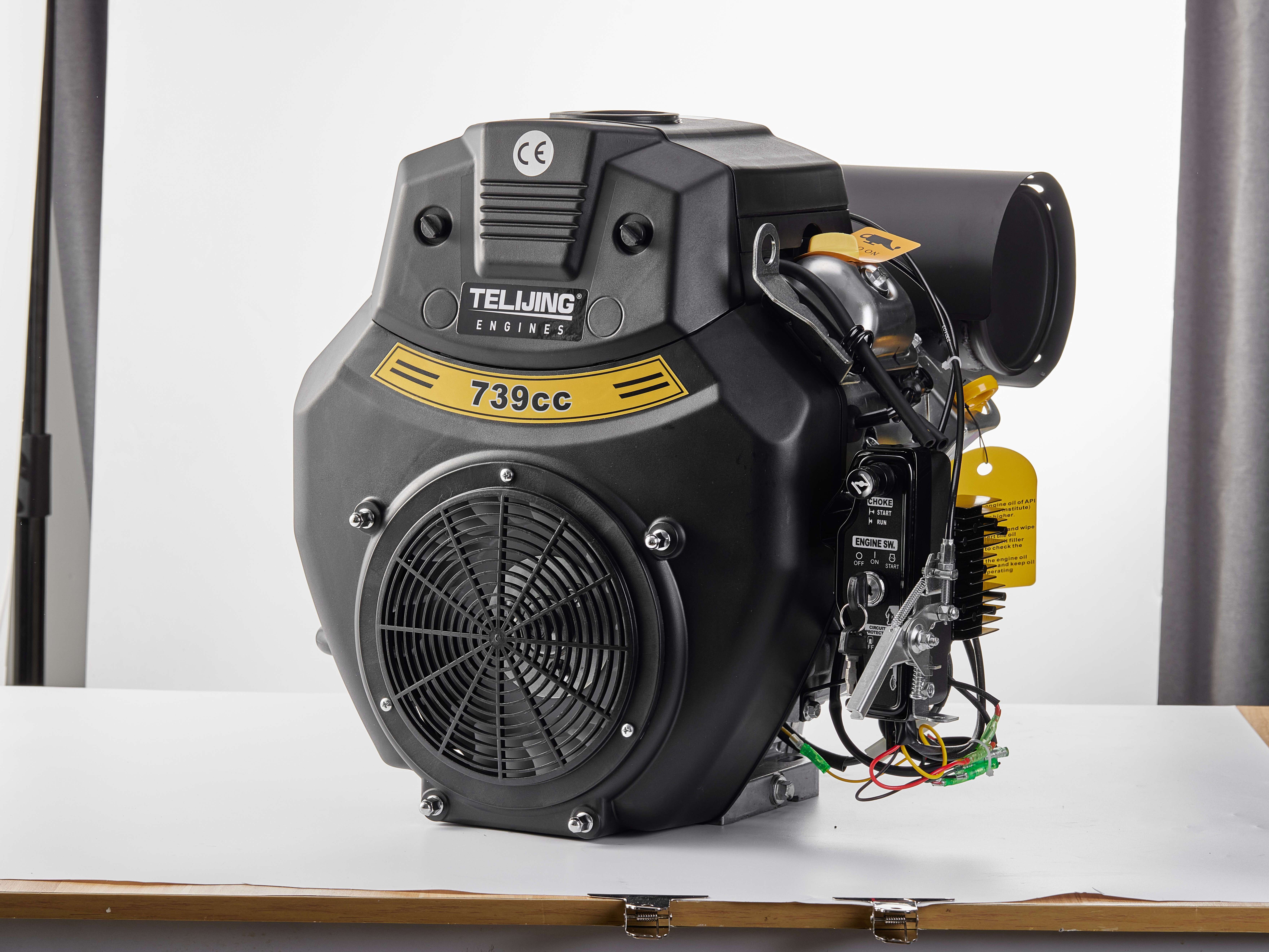 Portable Jet TJ740 Rato 744cc 2 Cylinder Gasoline Engine with Forced Cooling and Design