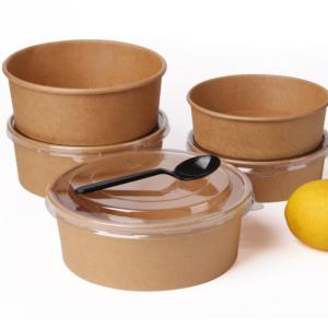 42oz 1300ml Round Biodegradable Disposable Tableware Large Disposable Bowls For Hot Soup