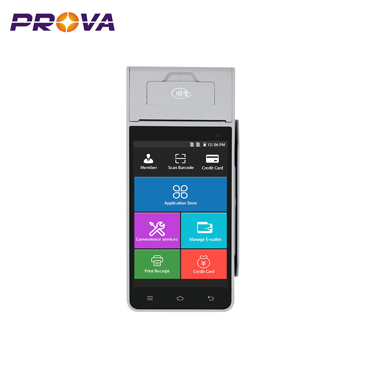 4G Smart Android Handheld Pos Terminal With High Speed Thermal Printer