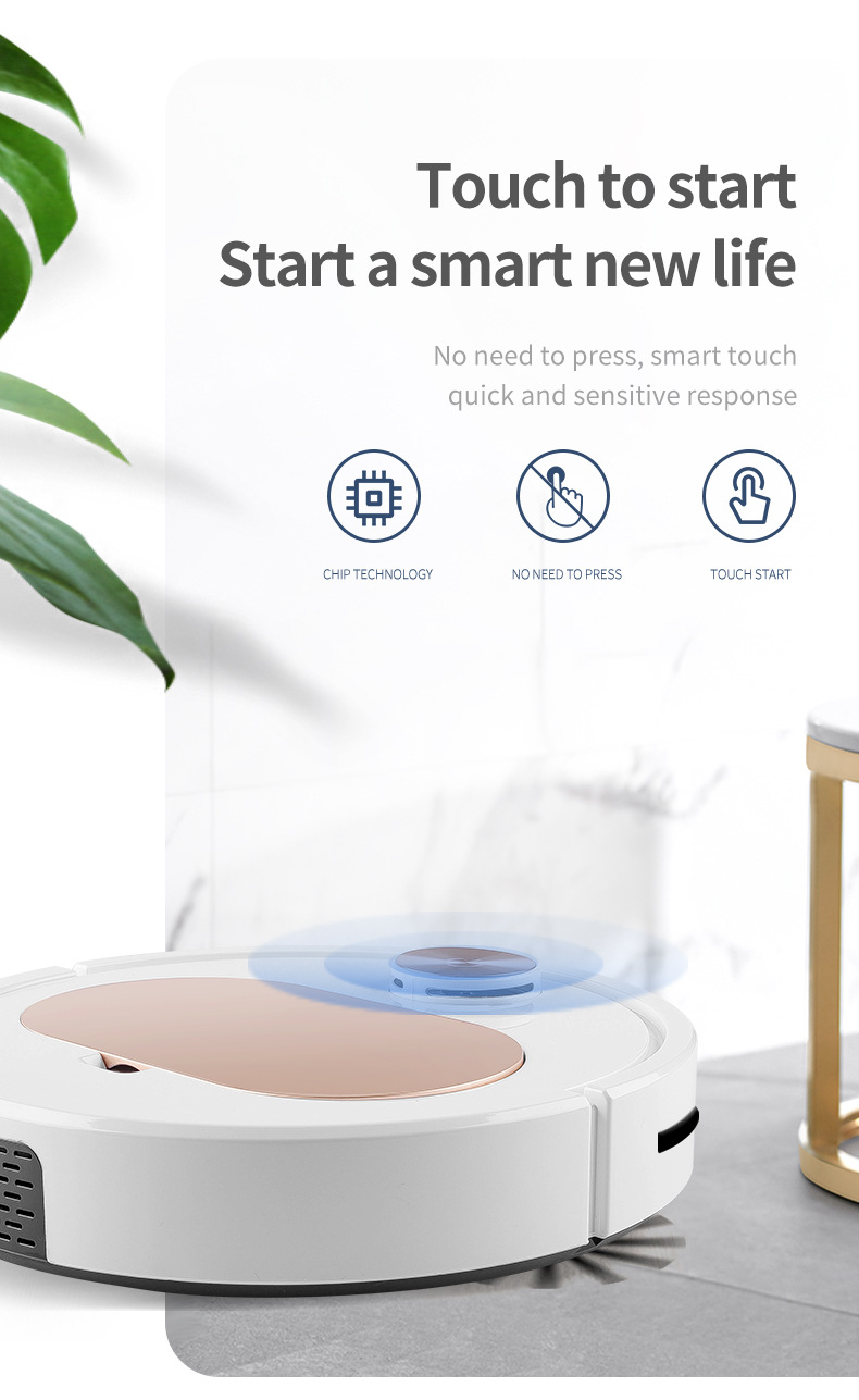 VSLAM Automatic Sweeping Robot 1000PA Brooming And Mopping Robot