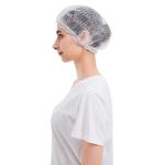 White Mob Disposable Non Woven Bouffant Cap Dustproof