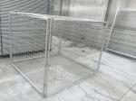 Customized Galvanised Steel Rubbish Cage HDG 14 Microns / 42 Microns