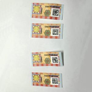 China Holographic Micro Text Cigarette Stamp Label With Security Watermark Feature wholesale