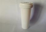 White Airtight Reversible Cap Vials , H140mm*D45mm Plastic Prescription Bottles
