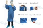 Barrier Disposable Surgical Gown , SMS Surgery Gown Alcohol Resistant With