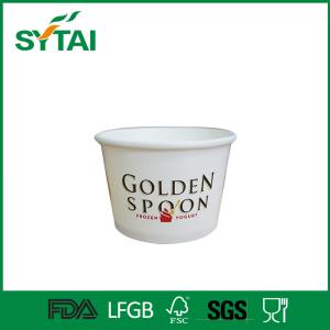 China 12oz 16oz Paper Ice Cream Cups / Yogurt Disposable Paper Cups wholesale
