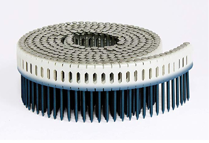 1.875 in. x 0.099 in. Stainless Steel Coil Siding Nails For Construction / Decoration