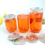206# 57mm Disposable Plastic Beverage Cans For Juice