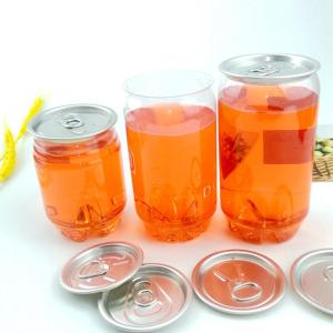 China 206# 57mm Disposable Plastic Beverage Cans For Juice wholesale