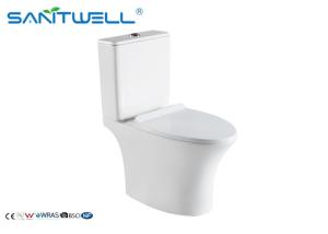 China Hotel Bathroom Close Coupled Toilet Soft Close Seat Cover 650*370*800mm wholesale