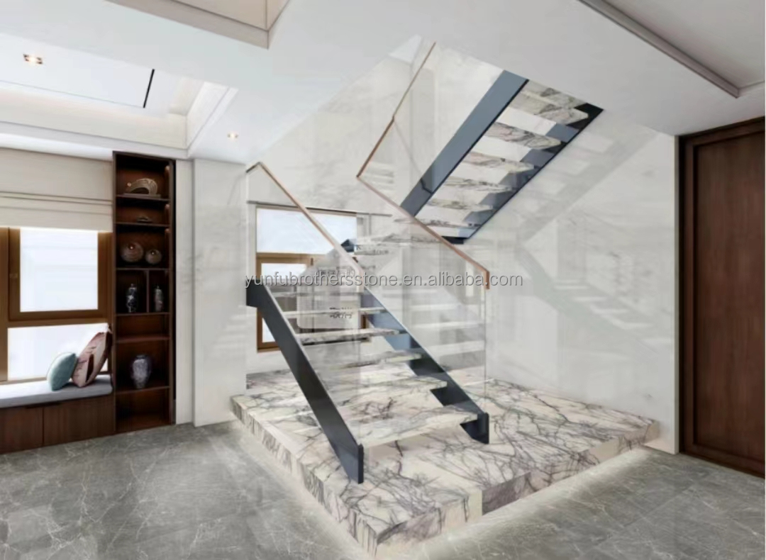 Marble Stair and Skirting Tiles Modern European Style for Natural Stone Interior Design