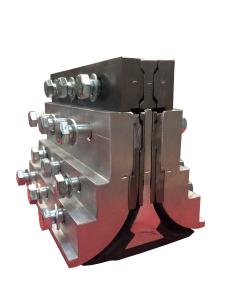 China Steel Cord Bucket Elevator Conveyor Belt Aluminum Alloy Clamp B850mm Multiple-Use Belt Fastener wholesale