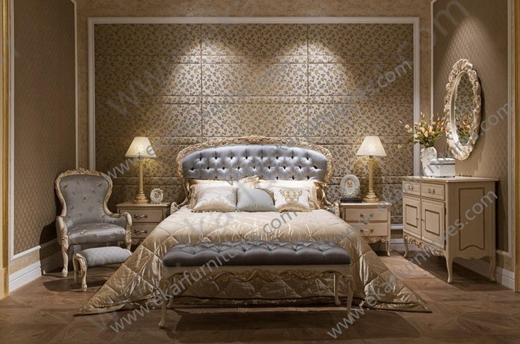 Luxury Wooden Bedroom Furniture Wood nightstand with drawers FN-103B