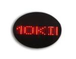 Scrolling Oval LED display panel mini name badge